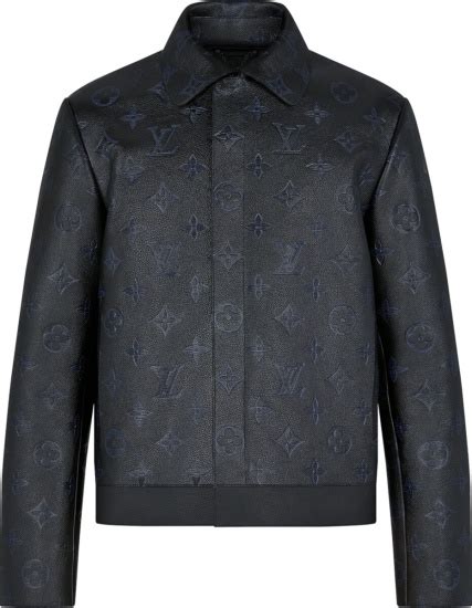 louis vuitton embossed leather jacket|louis vuitton leather jacket price.